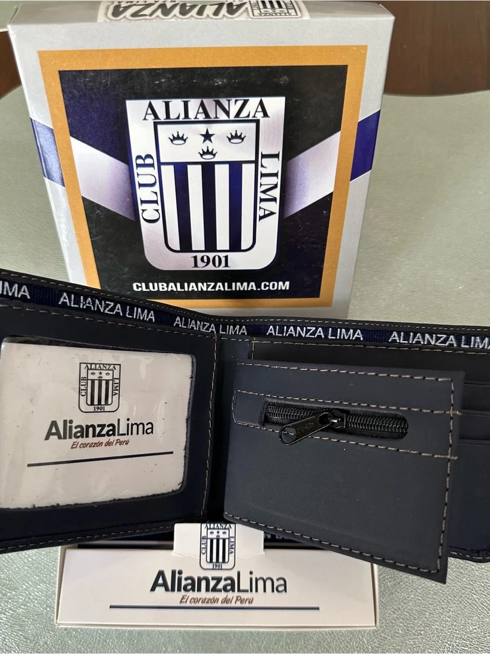 Alianza Lima Navy Blue Embossed Men's Wallet